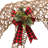 Rattan Grazing Reindeer with Bow and LED Lights Décor