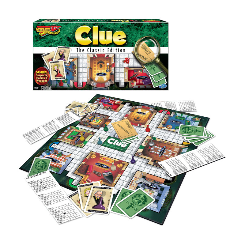 Winning Moves 6 Player Paper Clue