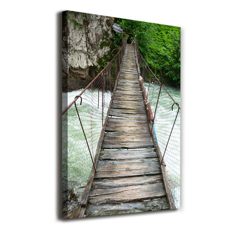 Suspension Bridge - Wrapped Canvas Print