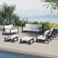 Leanna 7 - Person Outdoor Seating Group with Cushions