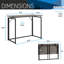 Bureau pliant peu encombrant - gris