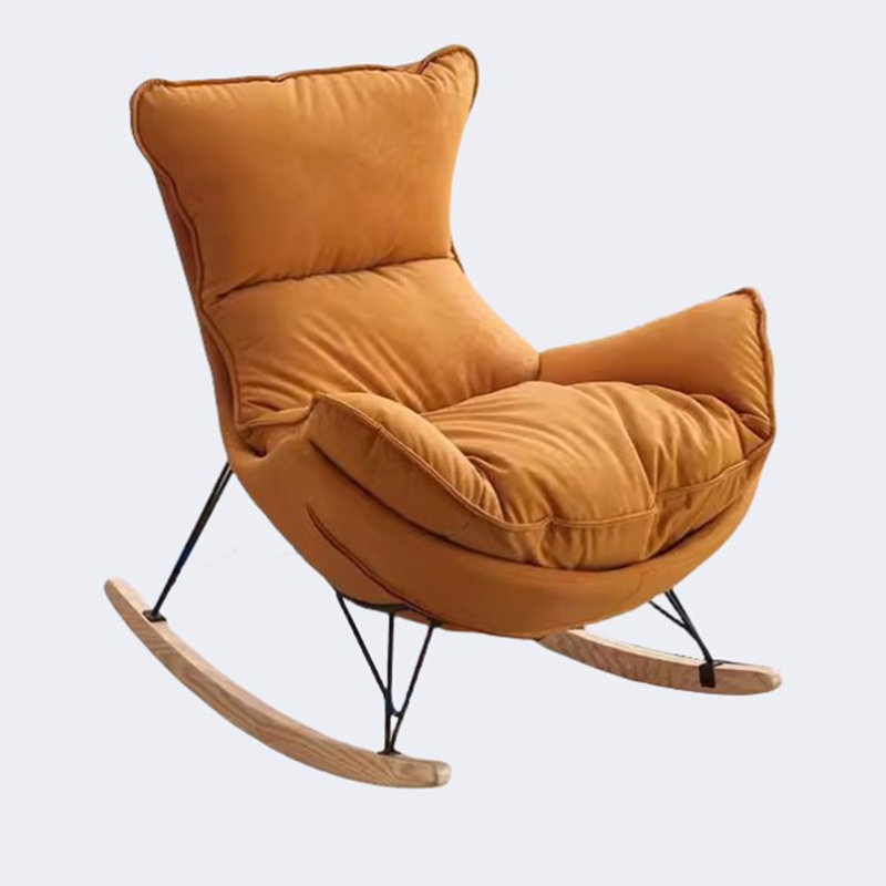 Chaise berçante de luxe Nordic Leisure, Orange