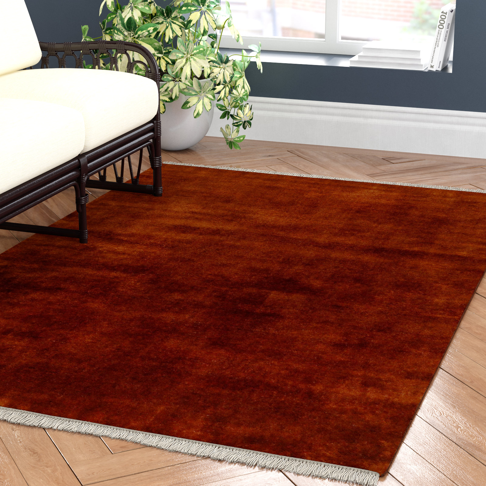 Clio Wool Rug, Rectangle 6' x 9'