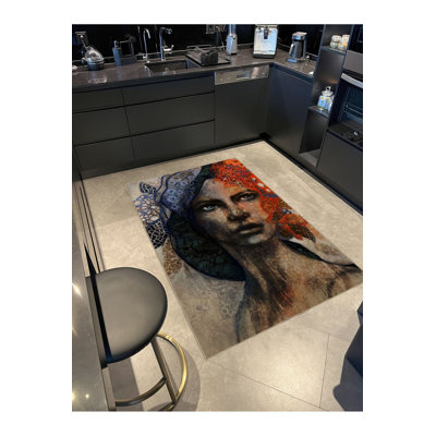 Tapis tissé lavable