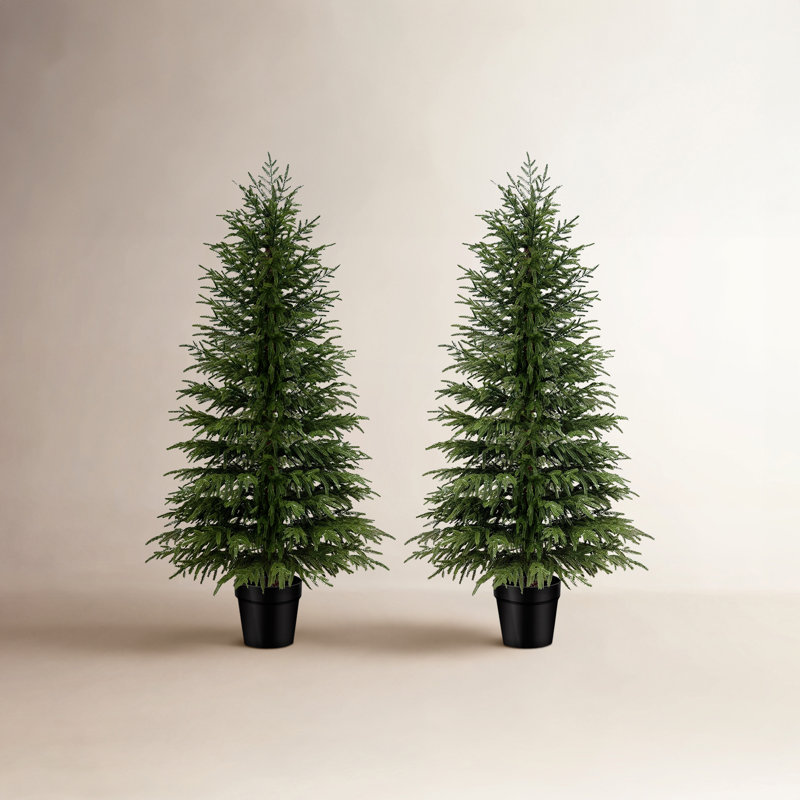 Sapin de Noël artificiel Real Touch Norfolk avec aspect naturel, H 6 pi