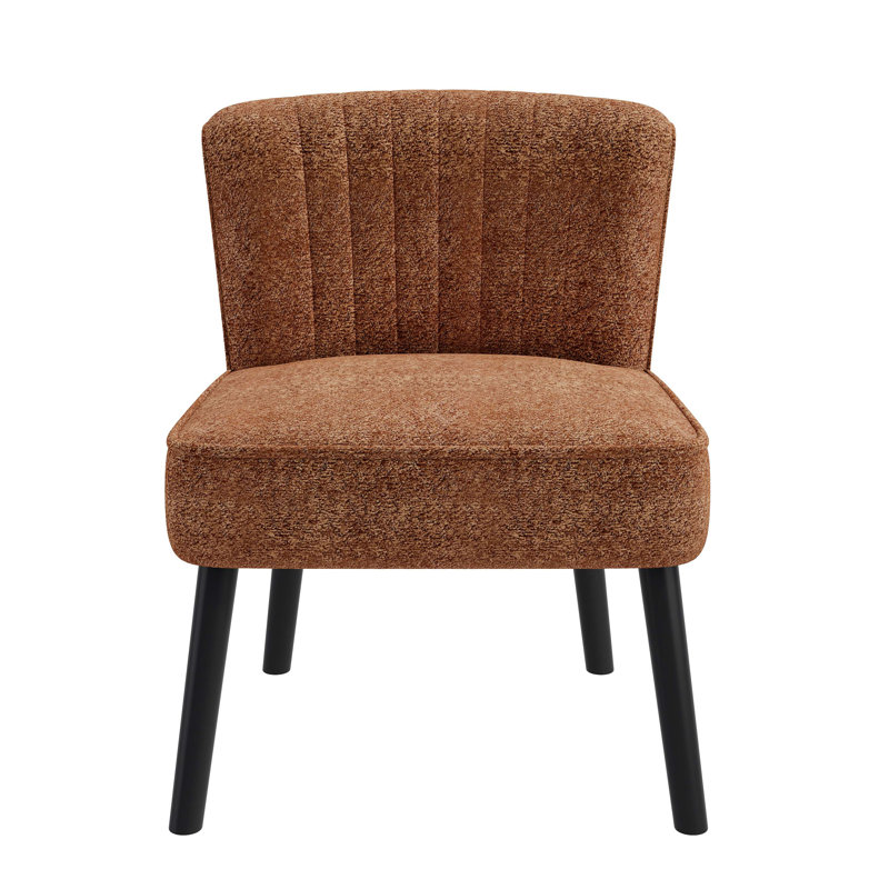 Chaise coquille, Brun / polyester sable