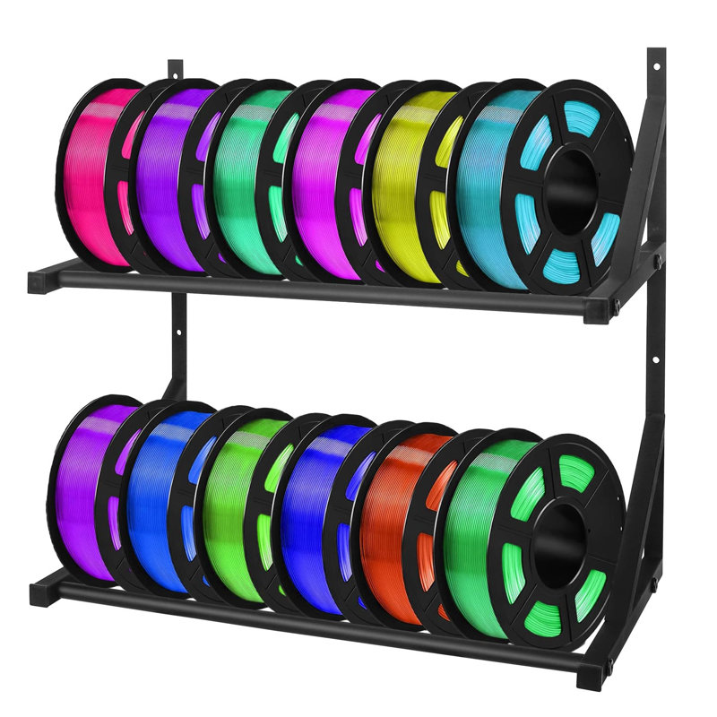 3D Printer Stand,  3D Printer Filament Storage Rack Wall Mount For PLA, ABS, TPU, Nylon Filaments (shelf Only)