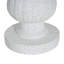 Berra MGO Outdoor Patio Side Table Umbrella Base With Sand-Filing Design, White Marble