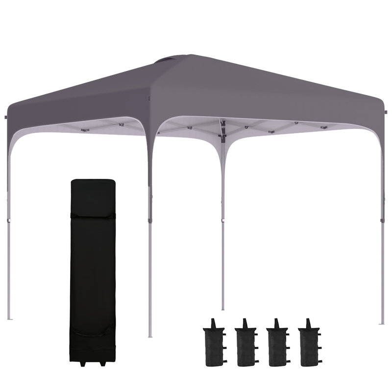Ahtziri 3m x 3m Steel Pop-Up Gazebo, Grey