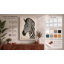 Zebra Study Japandi - Wrapped Canvas-319380668-319380658