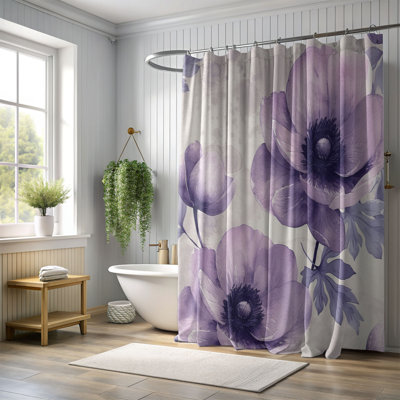 Anemone Garden Art - Rideau de douche standard 1 pièce
