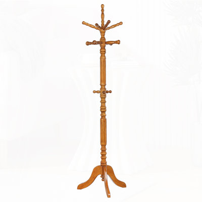 11-Hook Freestanding Coat Rack With Hanger