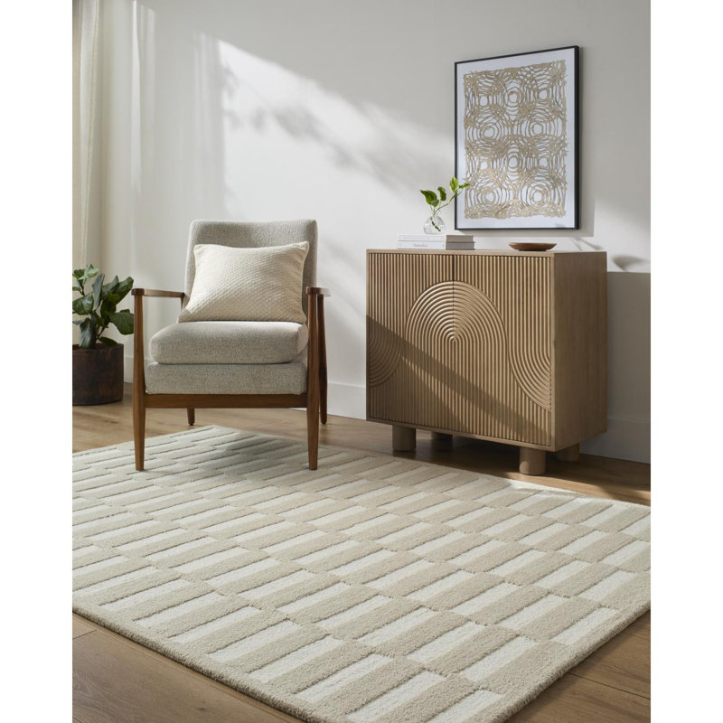 Wright Handmade Rug, Rectangle 6' x 9'