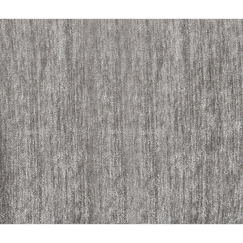 Fauteuil moderne sans accoudoirs, coussin triple, tissu suède, design contemporain gris de salon, suède, coussin