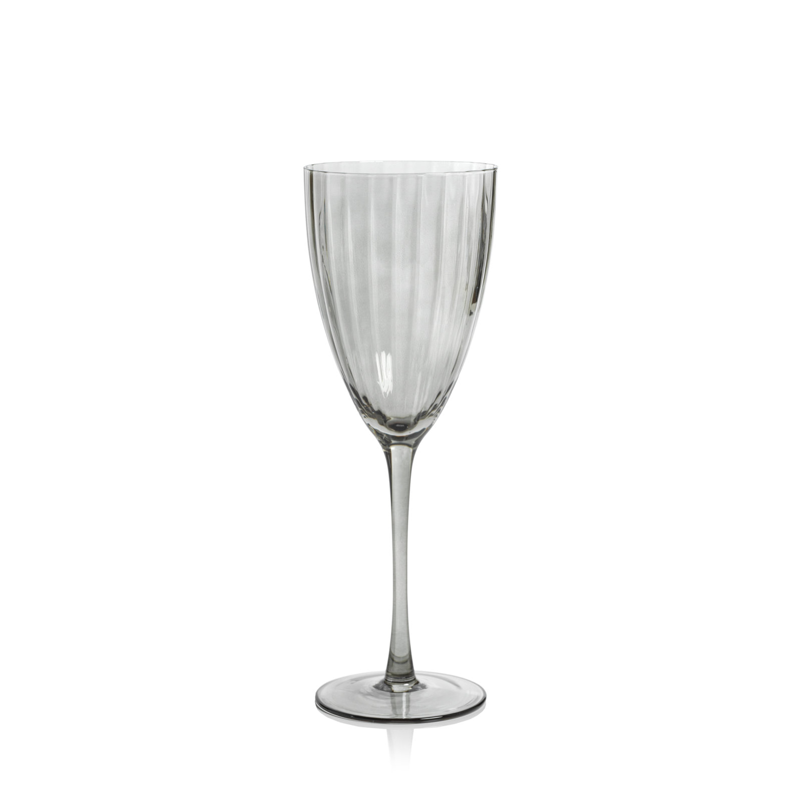 Boulder Optic White Wine Glasses, Smoke