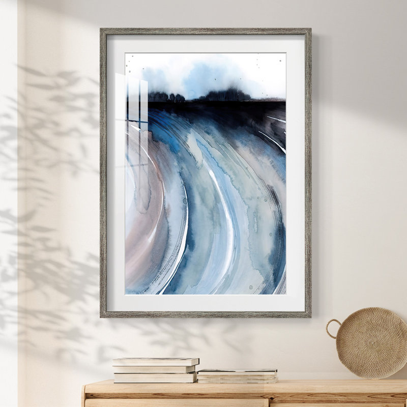 Geode Valley II -Framed Print, Distressed, 25.5" H x 17.5" W