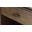 Table de chevet contemporaine en bois massif l 24 po Artisan avec 1 tiroir, rangement ouvert et boutons bronze-274569648