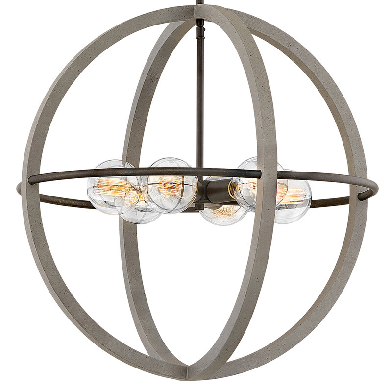 Bodie 6 - Light Unique Globe Chandelier