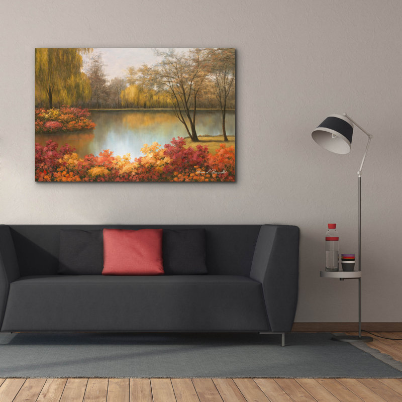 «Autumn Palette» par Diane Romanello, art mural sur toile, H 40 po x l 60 po x P 1,5 po
