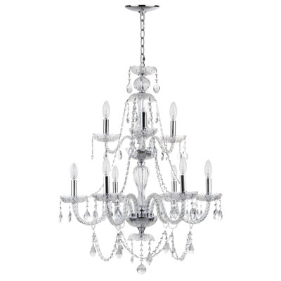 Berthier 8 - Light Dimmable Tiered Chandelier