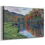 «The Small Arm of Jeufosse, Autumn, 1884», toile tendue avec châssis-1897694377