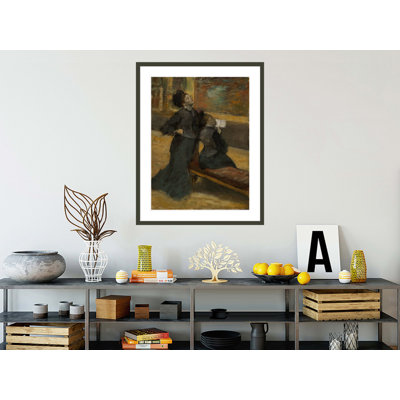 «Visit to a musée» par Edgar Degas - impression giclée encadrée