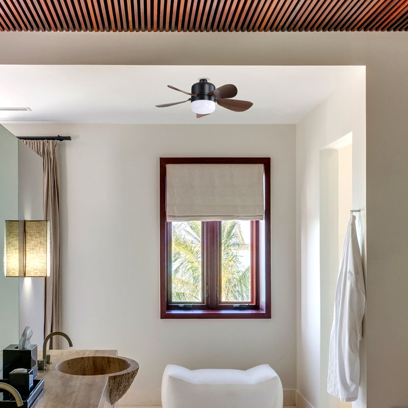 Ventilateurs de plafond à douille 16 pouces avec lumière DEL à intensité variable 2 en 1 petit ventilateur de plafond à vis