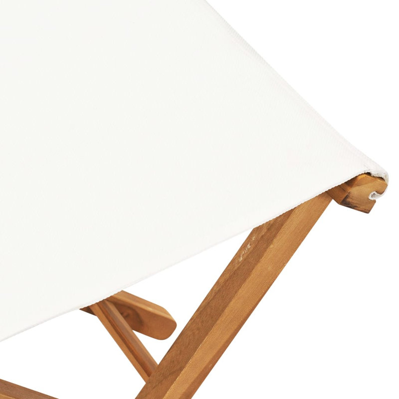 Alkmaar Folding Camping Stool, White