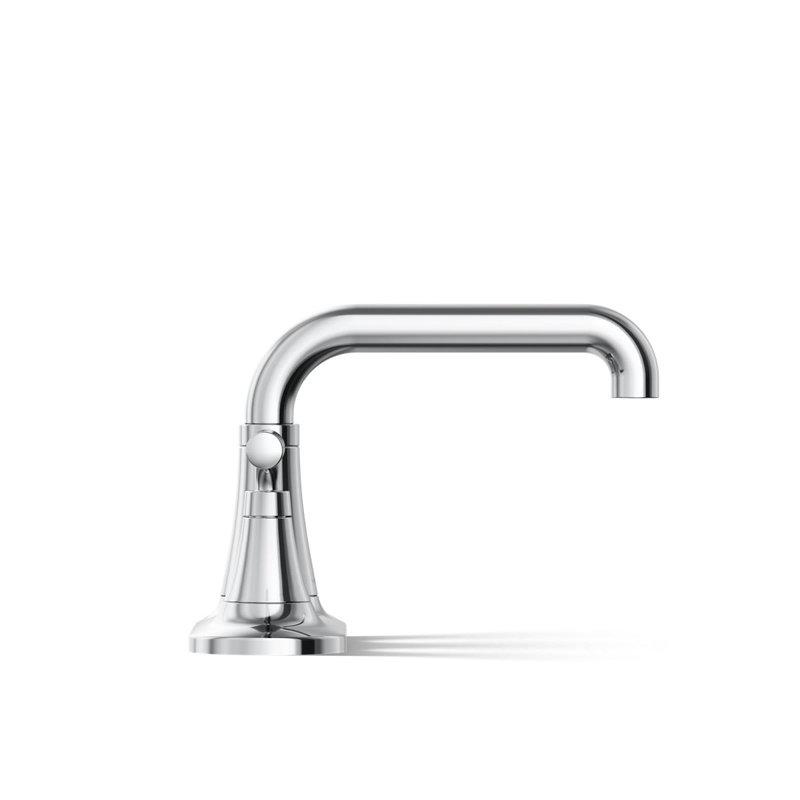Tone Two-Handle Centerset Bathroom Sink Faucet with Clicker Drain, 0.5 GPM, Polished Chrome