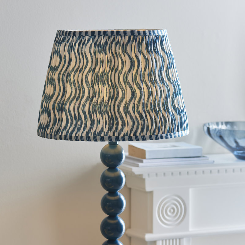 Higgledy 153.2cm Traditional Floor Lamp, Blue, Blue/White