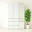 Système d'organisation modulaire en bois avec miroir