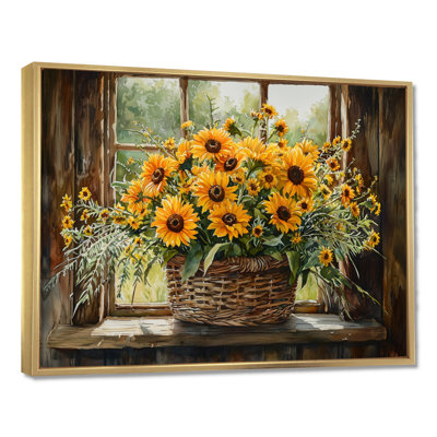 Summer Breeze Bouquet At The Farm - Sunflowers Wall Art
