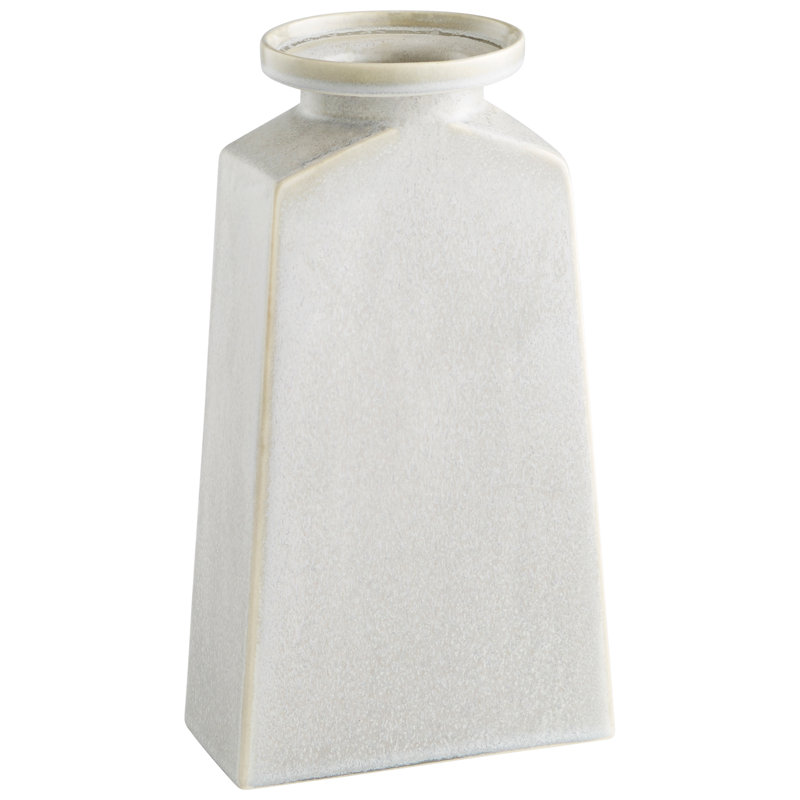 Vase de table en céramique Santorini, H 13 po x l 7 po x P 3,5 po
