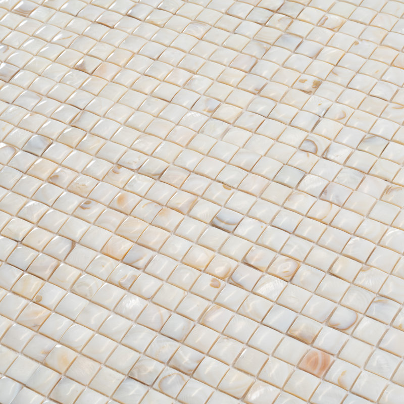 11.8'' W x 11.8'' L Glass Penny Round Mosaic Tile