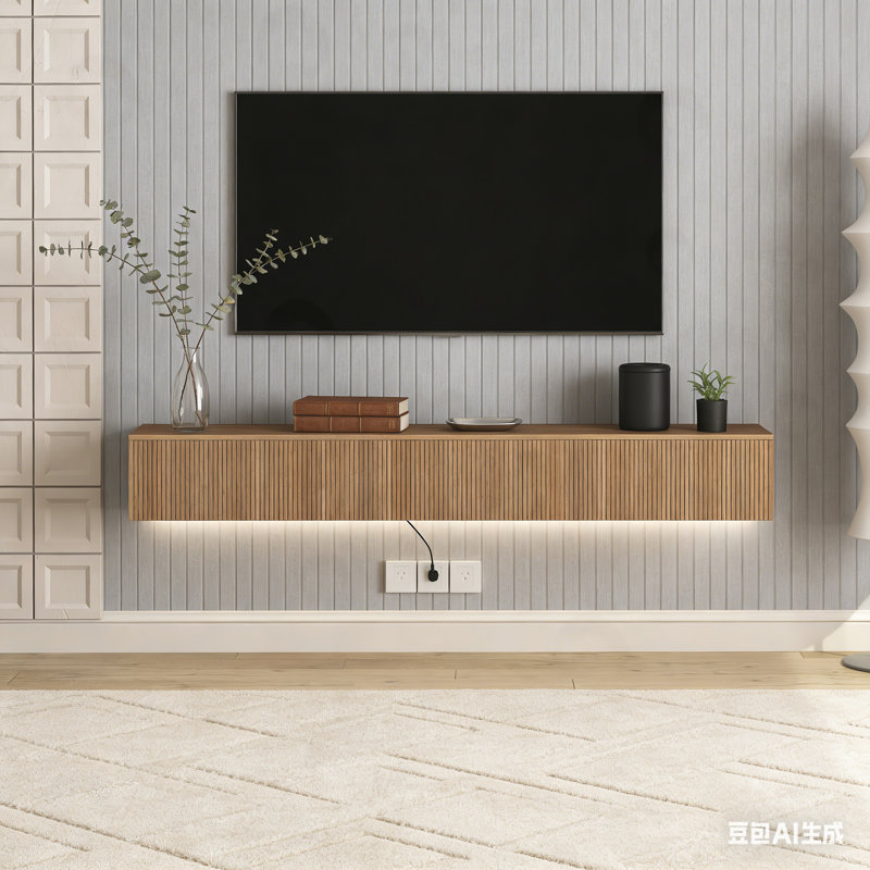 Floating Corlin Wall Mounted with 16 Color LED, Brown