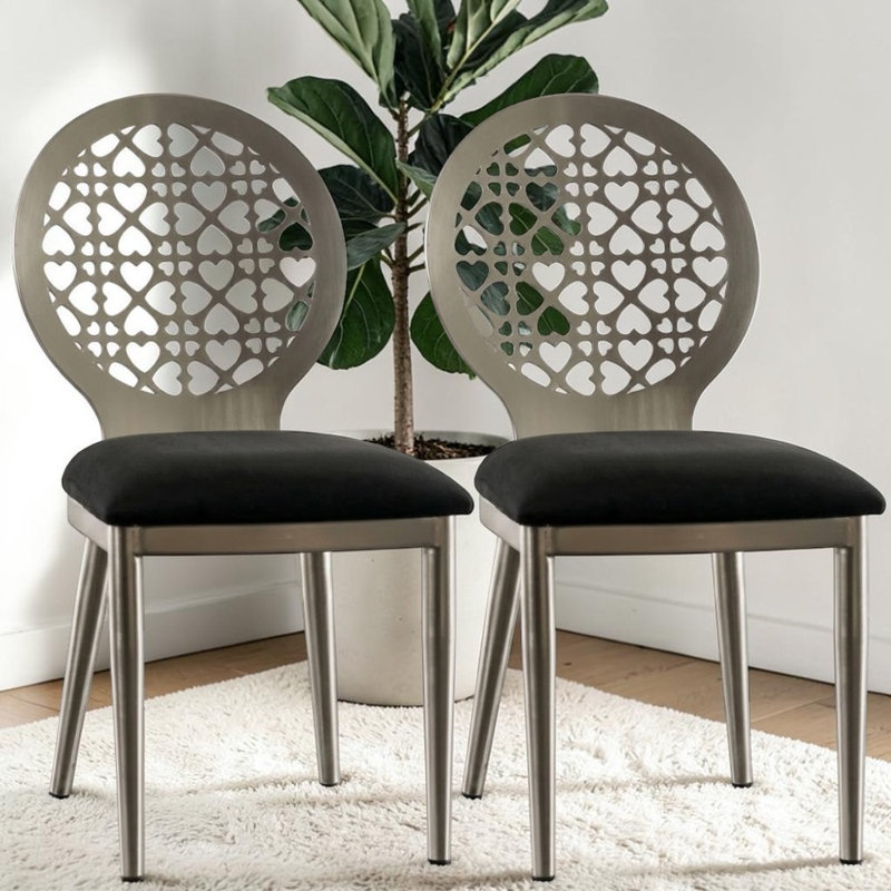 Ensemble de 2 chaises d'appoint Abner