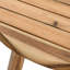 Table en bois massif 32 x 30 po, atmosphère décontractée pour la table ronde en bois, 32 x 30 po, style champêtre français