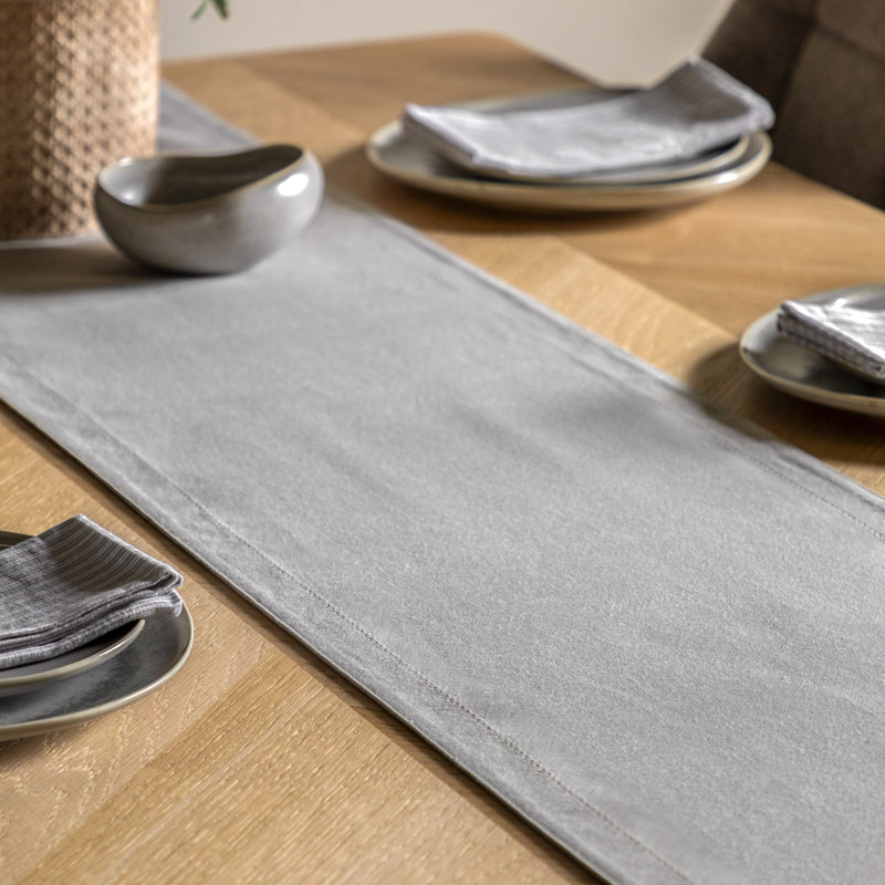 Dove Table Runner Grey 360X2500mm