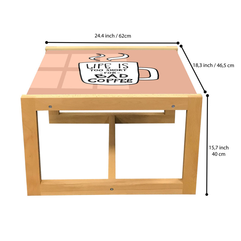 Jaiden-Lee Sled Coffee Table, 62cm H x 46cm W x 40cm D