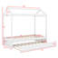 Structure de lit de jour style maison avec couchette