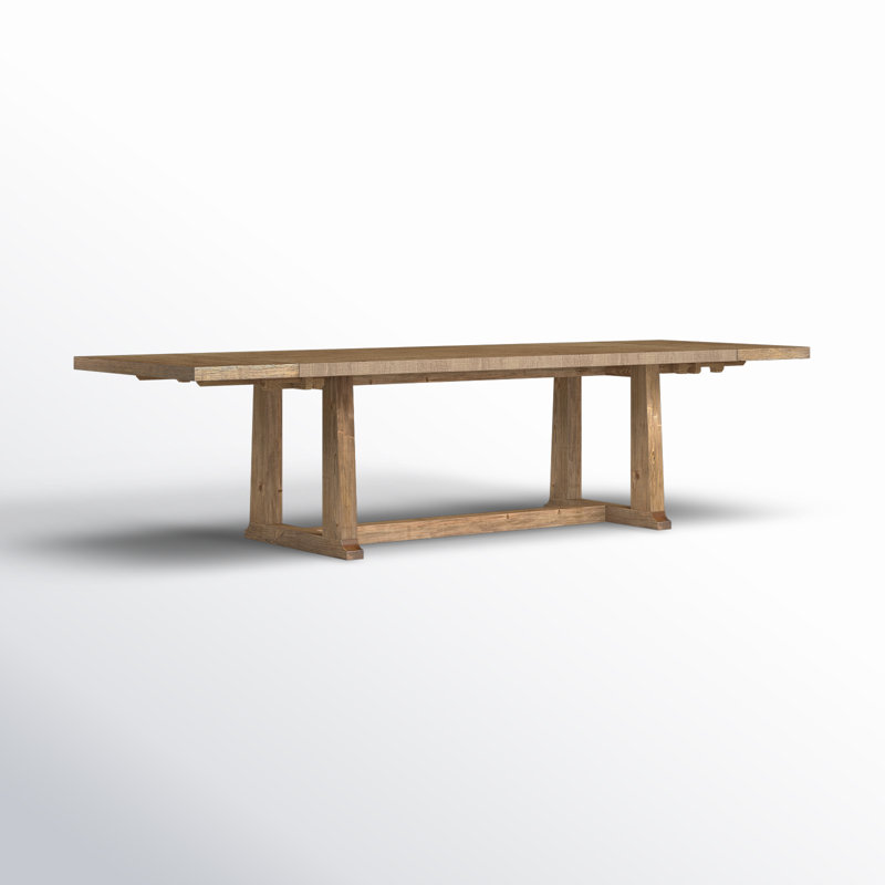 Otto Pine Wood Dining Table, Honey Pine/Waxed Pine