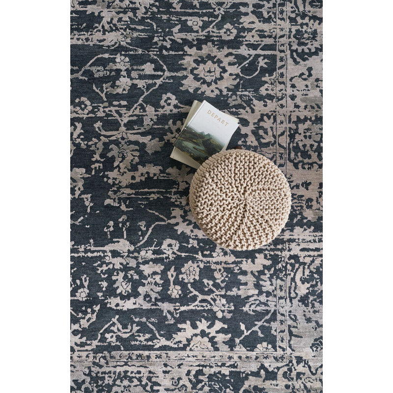 Jain Oriental Area Rug in Blue, Rectangle 10' x 14'