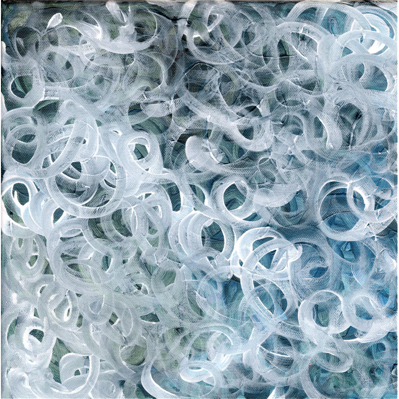 «Berthenia Ocean Swirls On Canvas» par Marcy Chapman, reproduction, H 36 po x l 36 po
