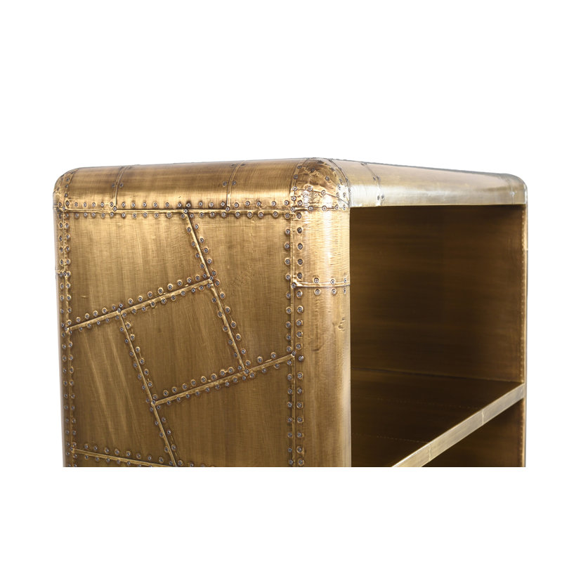 Krusoe - 4 Shelf Book Case In Brass Finish