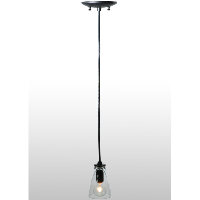Luminaire suspendu conique 1 lumière, H 29,25 po x l 5,25 po x P 5,25 po