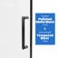 Porte de douche coulissante simple sans cadre de 55 à 59 po x H 75 po avec verre transparent-91270651