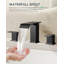 Waterfall Widespread Bathroom Faucet with Drain Assembly-95110731