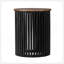 Table d'appoint en bois massif ACACIA, couleur naturelle et noire