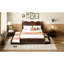 Grand lit avec tiroirs pratiques et lit gigogne simple TG, plateforme attrayante en noyer-296978750