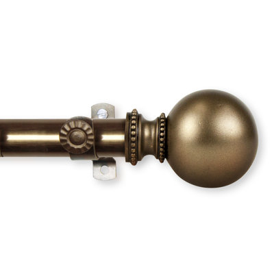 Tringle à rideaux simple ajustable 0,81 po Bellcast